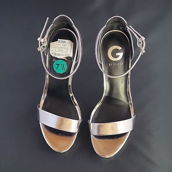 G BY GUESS HIGH HEEL STILETTOS ADJUSTABLE BUCKLE ANKLE STRAP SANDAL - Picture 2 of 14